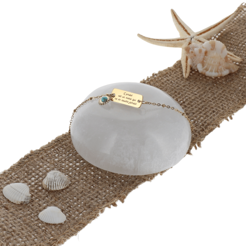 Bracelet de l'amitié Monica - Turquoise stabilisée