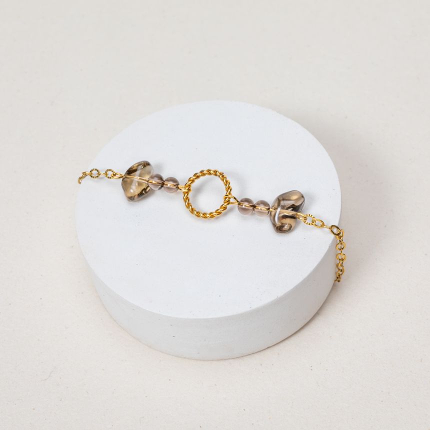 Bracelet Arish - Quartz Fumé